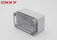 Case en plastique d'ABS petite avec la boîte de jonction électrique extérieure imperméable de boîte de jonction de couverture transparente de PC 110*80*70 millimètre